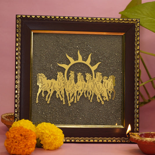 7 Horses Pyrite Frame