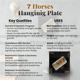 7 Horses Hanging Plate