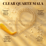 Clear Quartz Mala