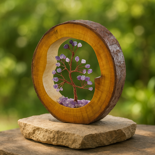 Circle Base mix crystel Tree