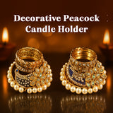Decorative Peacock Candle Holder