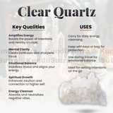 Clear Quartz Keychain