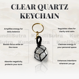 Clear Quartz Keychain