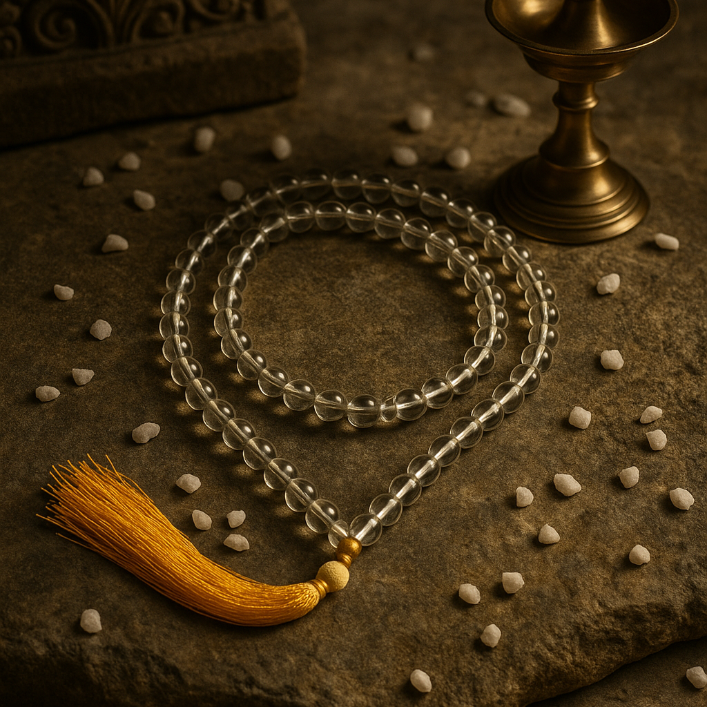Clear Quartz Mala