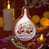 Silver Leaf Lakshmi Ganesh Stand