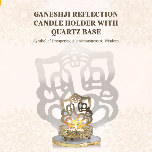 Ganesh Ji Reflection Candle Holder