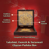 Lakshmi Ganesh Saraswati Charan Paduka Box