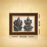 Laxmi Ganesh Pyrite Selenite frame