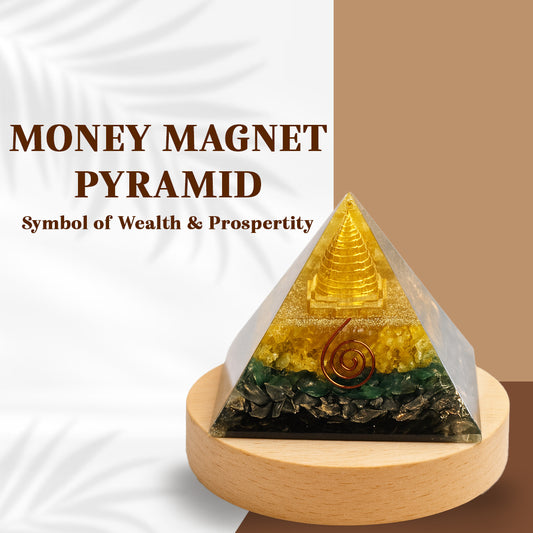 KS Money Flow Kit (Money Magnet Pyramid, Pyrite Ganesha, 7 Horses Hanging Plate, Money Magnet Bracelet)
