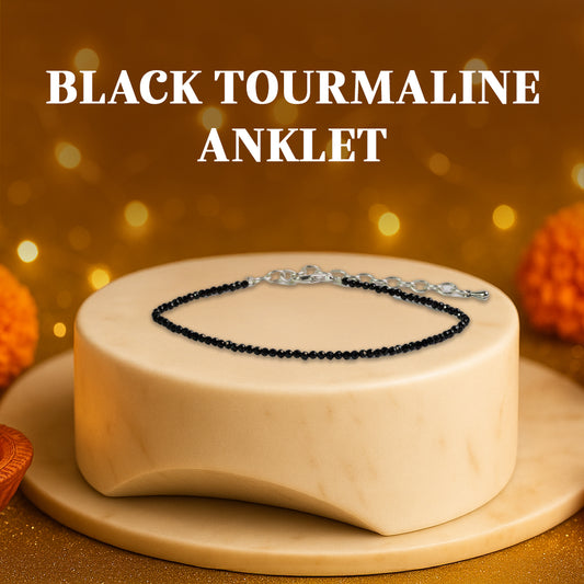 Black Tourmaline Anklet