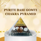 Pyrite Base Gomti Chakra Pyramid